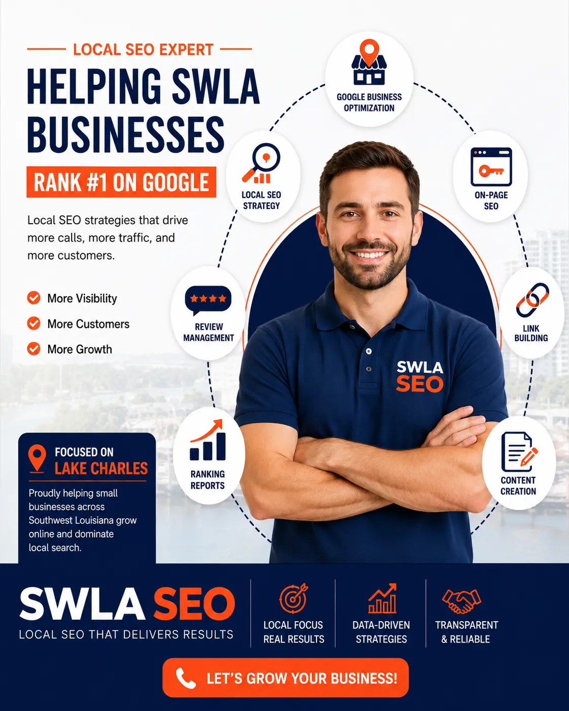 SWLA SEO — Southwest Louisiana local SEO specialists helping businesses rank on Google